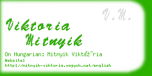 viktoria mitnyik business card